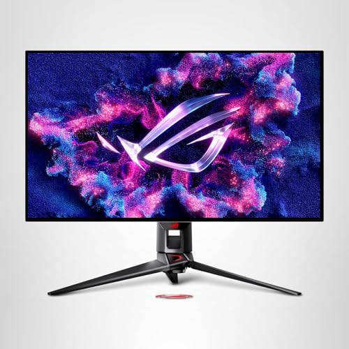 ASUS ROG Strix 32” 4K OLED Gaming Monitor (XG32UCWG) - TrueBlack Glossy OLED, Dual Mode (4K@165Hz, FHD@330Hz), 0.03ms, G-SYNC Compatible, Neo Proximity Sensor, USB-C, HDMI 2.1, 3 yr Warranty