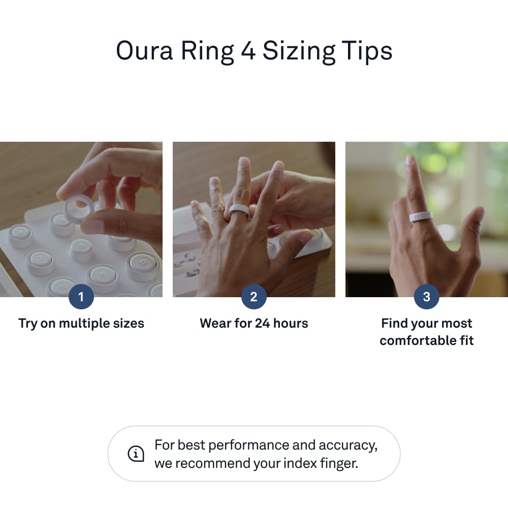 Oura Ring 4 - Gold - Size 7 - Size Before You Buy