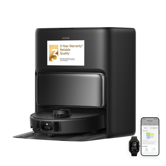 Mova P10 Pro Ultra Robot Vacuum and Mop 13,000Pa Suction, 140°F Hot Water Auto Mop Washing & Drying, Dual Spinning Extenable Mop,10.5mm Lifting for Carpet, 360°Obstacle Avoidance, App Control