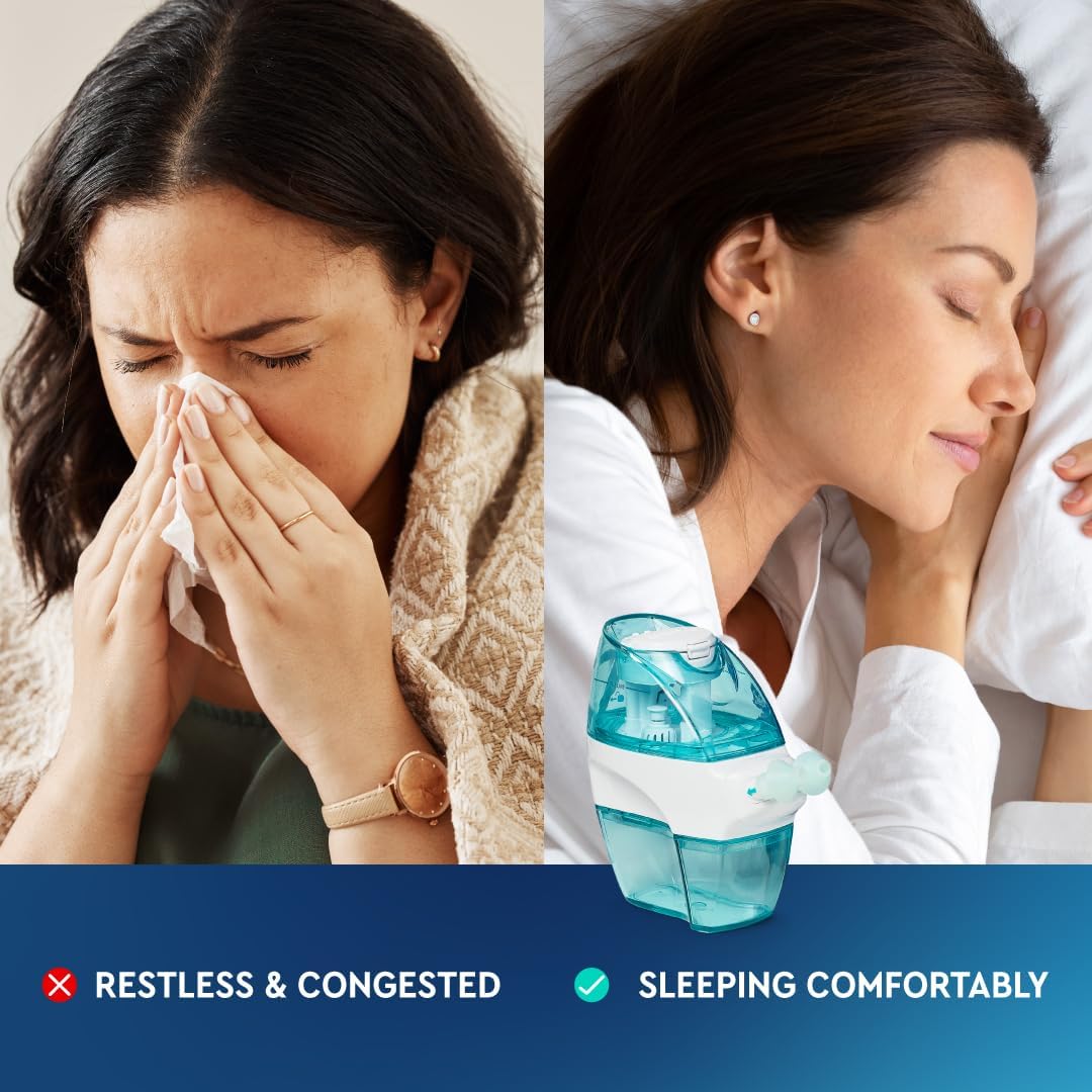 Navage Starter Bundle - Nasal Irrigation System - Saline Nasal Rinse Kit with 1 Navage Nose Cleaner and 30 Salt Pods