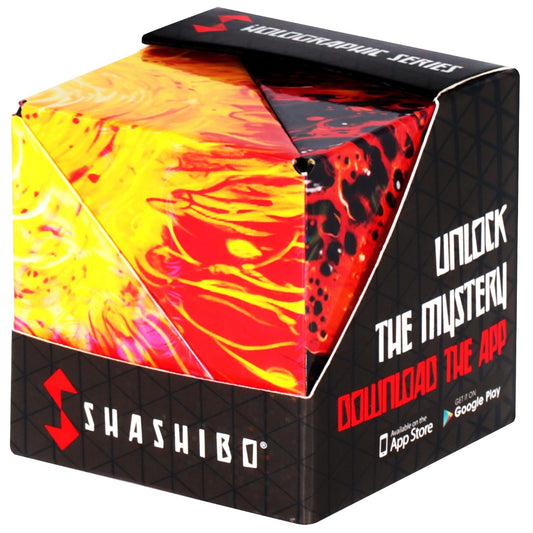 SHASHIBO Shape Shifting Box - Award-Winning Fidget Toy w/ 36 Rare Earth Magnets - Fidget Cube Transforms Into Over 70 Shapes, Sensory Toy Gift for Kids, Teens, and Adults (Vapor)