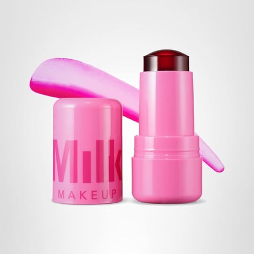Milk Makeup Cooling Water Jelly Tint – Long-Lasting Sheer Lip + Cheek Stain with Firming Vegan Collagen + Hydrating Aloe – Transfer Proof, Buildable Lip Tint + Blush