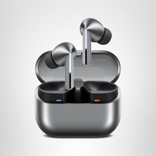 Samsung Galaxy Buds 3 Pro AI True Wireless Bluetooth Earbuds, Noise Cancelling, Sound Optimization, Redesigned Comfort Fit, Silver [US Version, Amazon Exclusive, 2Yr Warranty]