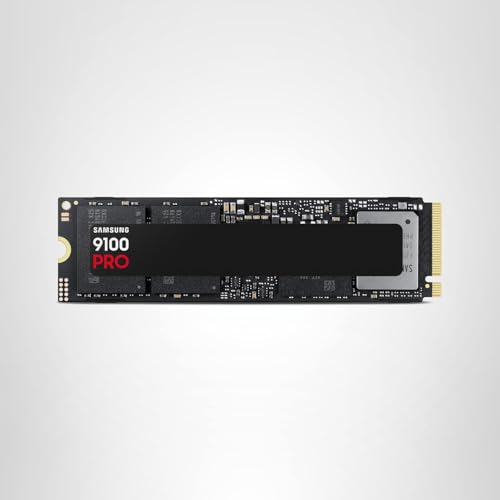 Samsung SSD 9100 PRO 4TB, PCIe 5.0x4 M.2 2280, Seq. Read Speeds Up to 14,800MB/s, Best for AI Computing, Gaming, and Heavy Duty Workstations (MZ VAP4T0B/AM)