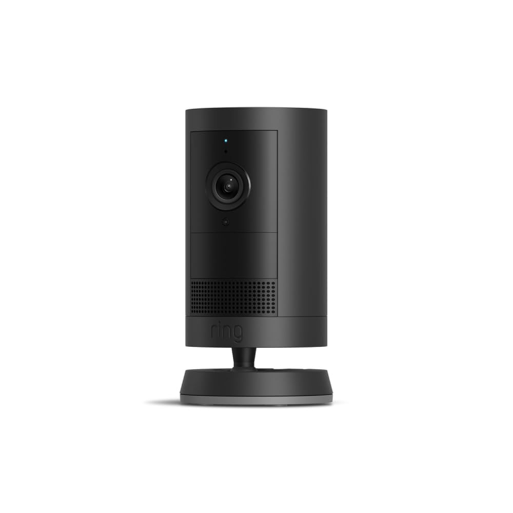Introducing Ring Outdoor Cam Plus, Battery — Wide-Angle 2K Video with Ring Vision, Low-Light Sight for full-color night vision, Mount-Anywhere Versatility, White