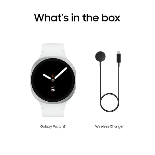 Samsung Galaxy Watch 8 (2025) 40mm Bluetooth Smartwatch, Cushion Design, Fitness Tracker, Sleep Coaching, Running Coach, Energy Score, Heart Rate Tracking, Graphite [US Version, 2 Yr Warranty]