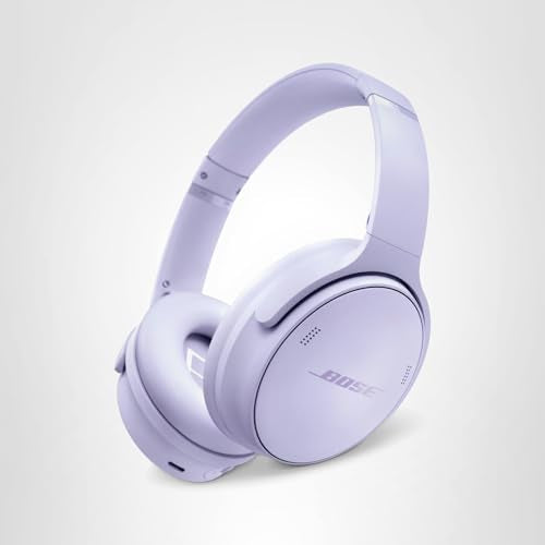 Bose QuietComfort Headphones - Wireless Bluetooth Headphones, Active Over Ear Noise Cancelling and Mic, USB-C Charging, Deep Bass, Up to 24 Hours of Playtime, Twilight Blue - Limited Edition Color