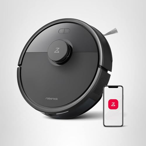 roborock Q10 S5+ Robot Vacuum and Mop, 10,000Pa Suction, Upgraded from Q8 max+, 70 Days Self-Emptying, Obstacle Avoidance, Sonic Mopping, Dual Anti-Tangle Design, Auto Mop Lifting, Ideal for Pet Hair