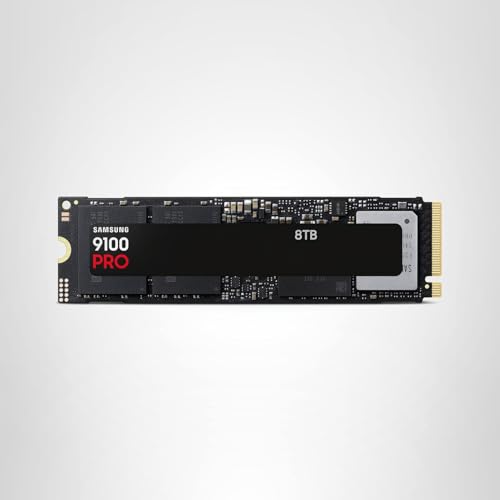 Samsung SSD 9100 PRO 4TB, PCIe 5.0x4 M.2 2280, Seq. Read Speeds Up to 14,800MB/s, Best for AI Computing, Gaming, and Heavy Duty Workstations (MZ VAP4T0B/AM)