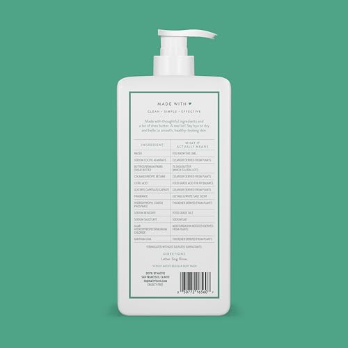 Native Moisturizing Body Wash Contains Naturally Derived Ingredients | for Women & Men, Sulfate, Paraben, & Dye Free Leaving Skin Soft & Hydrated | Cocoa Butter & Vanilla 18 oz