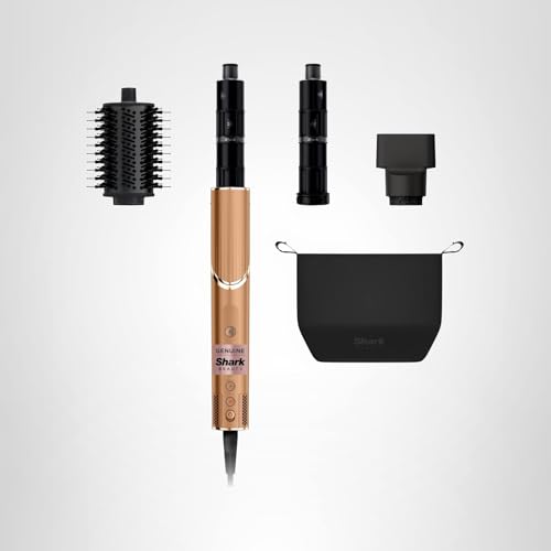 Shark FlexStyle Air Styling & Drying System, Powerful Hair Dryer Brush & Multi-Styler with Auto-Wrap Curlers, Diffuser, Paddle Brush, Round Brush, Concentrator Attachment, Black Cherry, HD457CR