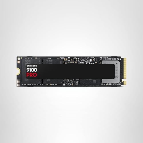 Samsung SSD 9100 PRO 4TB, PCIe 5.0x4 M.2 2280, Seq. Read Speeds Up to 14,800MB/s, Best for AI Computing, Gaming, and Heavy Duty Workstations (MZ VAP4T0B/AM)