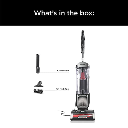 Shark NV752 Rotator Powered Lift-Away TruePet Upright Vacuum with HEPA Filter, Large Dust Cup Capacity, LED Headlights, Upholstery Tool, Perfect Pet Power Brush & Crevice Tool, Bordeaux