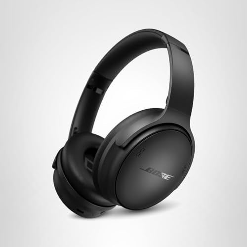 Bose QuietComfort Headphones - Wireless Bluetooth Headphones, Active Over Ear Noise Cancelling and Mic, USB-C Charging, Deep Bass, Up to 24 Hours of Playtime, Twilight Blue - Limited Edition Color