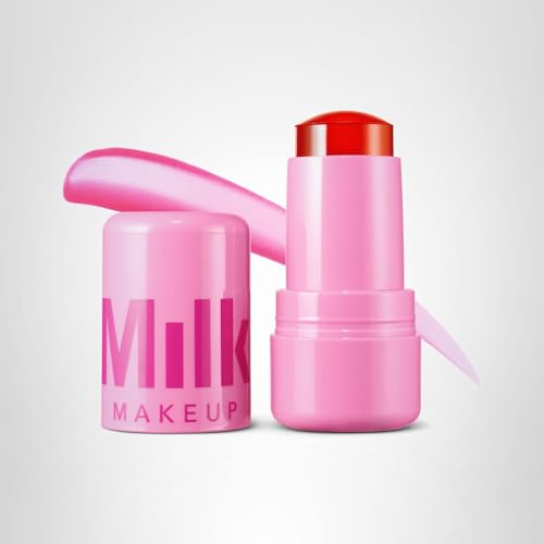 Milk Makeup Cooling Water Jelly Tint – Long-Lasting Sheer Lip + Cheek Stain with Firming Vegan Collagen + Hydrating Aloe – Transfer Proof, Buildable Lip Tint + Blush