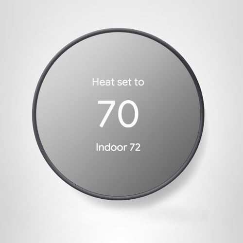 Google Nest Thermostat - Smart Thermostat for Home - Programmable Wifi Thermostat - Snow