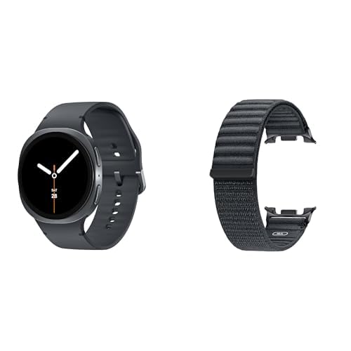 Samsung Galaxy Watch 8 (2025) 40mm Bluetooth Smartwatch, Cushion Design, Fitness Tracker, Sleep Coaching, Running Coach, Energy Score, Heart Rate Tracking, Graphite [US Version, 2 Yr Warranty]