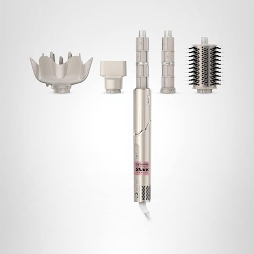 Shark HD430 FlexStyle Air Styling & Drying System, Powerful Hair Dryer Brush & Multi-Styler with Auto-Wrap Curlers, Paddle Brush, Oval Brush, Concentrator Attachment, Stone