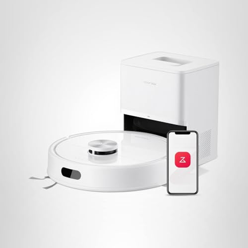 roborock Q7 M5+ Robot Vacuum and Mop, Upgraded from Q5 Max+, Up to 7-9 Weeks Self-Empty, 10000Pa Suction, Dual Anti-Tangle System for Pet Hair & Carpet, PreciSense LiDAR Navigation, App Control, Black