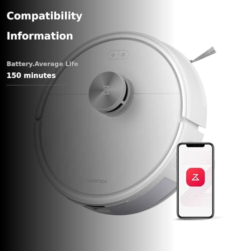 roborock Q7 M5+ Robot Vacuum and Mop, Upgraded from Q5 Max+, Up to 7-9 Weeks Self-Empty, 10000Pa Suction, Dual Anti-Tangle System for Pet Hair & Carpet, PreciSense LiDAR Navigation, App Control, Black