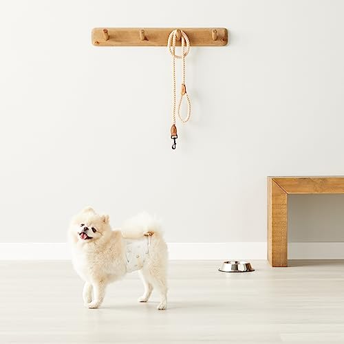 Amazon Basics Male Dog Diapers, 30 Count, Small, Ultra Absorbent Disposable Wrap with Secure Fit, Leakproof and Comfortable