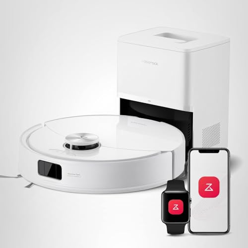 roborock Q10 S5+ Robot Vacuum and Mop, 10,000Pa Suction, Upgraded from Q8 max+, 70 Days Self-Emptying, Obstacle Avoidance, Sonic Mopping, Dual Anti-Tangle Design, Auto Mop Lifting, Ideal for Pet Hair