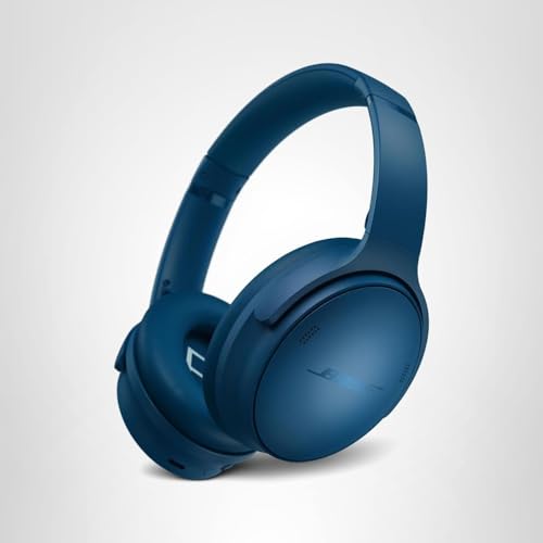 Bose QuietComfort Headphones - Wireless Bluetooth Headphones, Active Over Ear Noise Cancelling and Mic, USB-C Charging, Deep Bass, Up to 24 Hours of Playtime, Twilight Blue - Limited Edition Color