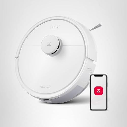 roborock Q10 S5+ Robot Vacuum and Mop, 10,000Pa Suction, Upgraded from Q8 max+, 70 Days Self-Emptying, Obstacle Avoidance, Sonic Mopping, Dual Anti-Tangle Design, Auto Mop Lifting, Ideal for Pet Hair