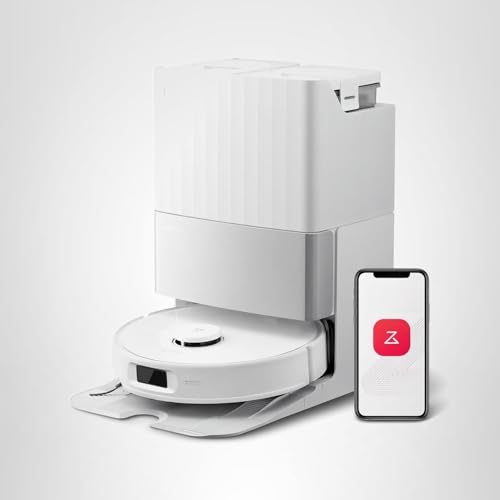 Roborock Qrevo Edge S5A Robot Vacuum and Mop, 18,500Pa, Zero-Tangling, DuoDivide Main Brush, FlexiArm Side Brush, Hot Water Mop Washing & Self-Cleaning, Warm Air Drying, Self-Emptying, Black