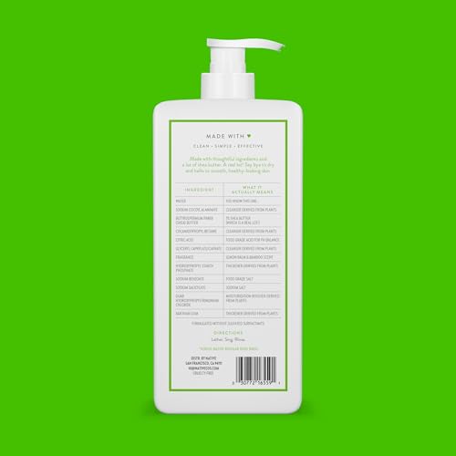 Native Moisturizing Body Wash Contains Naturally Derived Ingredients | for Women & Men, Sulfate, Paraben, & Dye Free Leaving Skin Soft & Hydrated | Cocoa Butter & Vanilla 18 oz