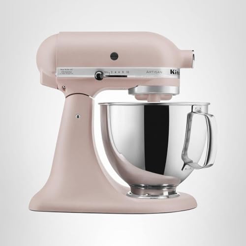 KitchenAid Artisan Series 5 Quart Tilt Head Stand Mixer with Pouring Shield KSM150PS, Dried Rose