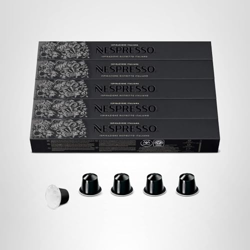 Nespresso Capsules Original Line, Ispirazione Variety Pack, Medium & Dark Roast Espresso Coffee, 50 Count Coffee Pods