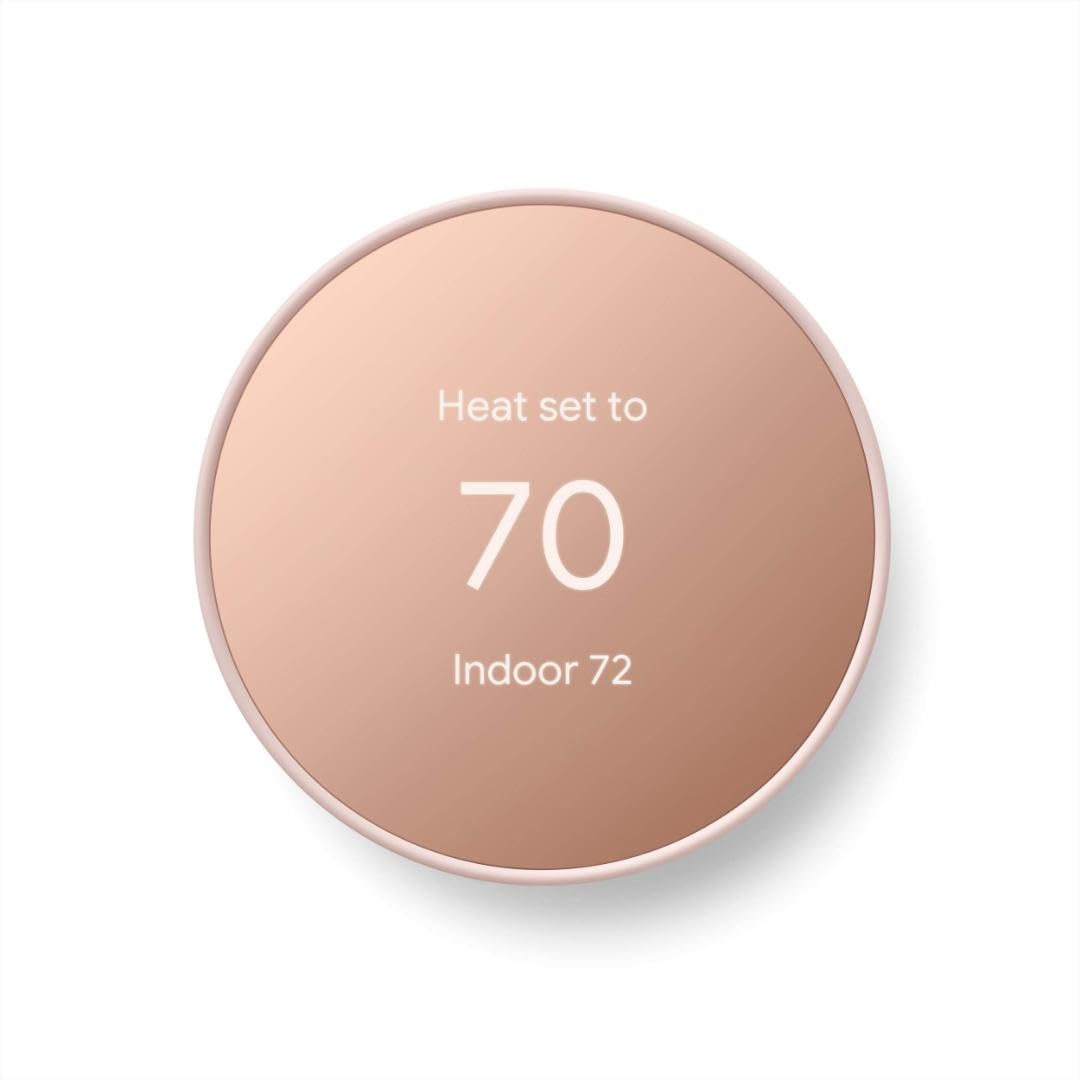 Google Nest Thermostat - Smart Thermostat for Home - Programmable Wifi Thermostat - Snow