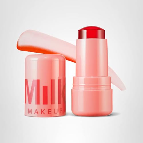Milk Makeup Cooling Water Jelly Tint – Long-Lasting Sheer Lip + Cheek Stain with Firming Vegan Collagen + Hydrating Aloe – Transfer Proof, Buildable Lip Tint + Blush