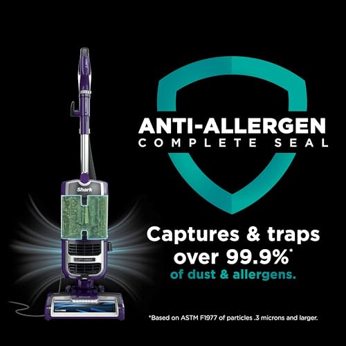 Shark NV752 Rotator Powered Lift-Away TruePet Upright Vacuum with HEPA Filter, Large Dust Cup Capacity, LED Headlights, Upholstery Tool, Perfect Pet Power Brush & Crevice Tool, Bordeaux