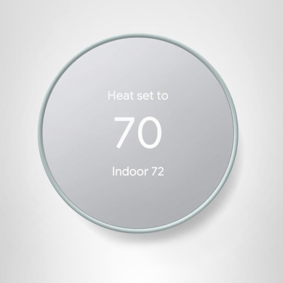 Google Nest Thermostat - Smart Thermostat for Home - Programmable Wifi Thermostat - Snow