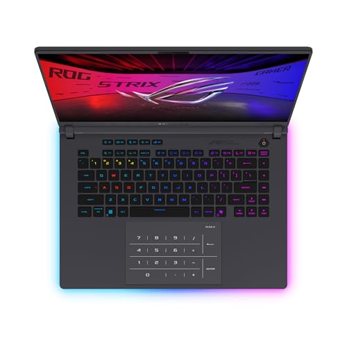 ASUS ROG Strix G16 (2025) Gaming Laptop, 16” ROG Nebula Display 16:10 2.5K 240Hz/3ms, NVIDIA® GeForce RTX™ 5070 Ti GPU, Intel® Core™ Ultra 9 275HX Processor, 32GB DDR5, 1TB SSD, Wi-Fi 7, Win11 Home