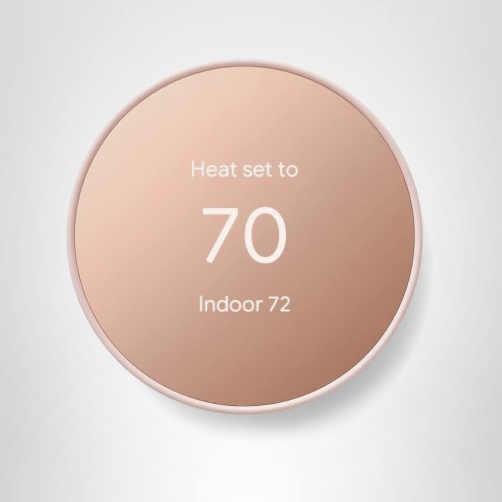 Google Nest Thermostat - Smart Thermostat for Home - Programmable Wifi Thermostat - Snow