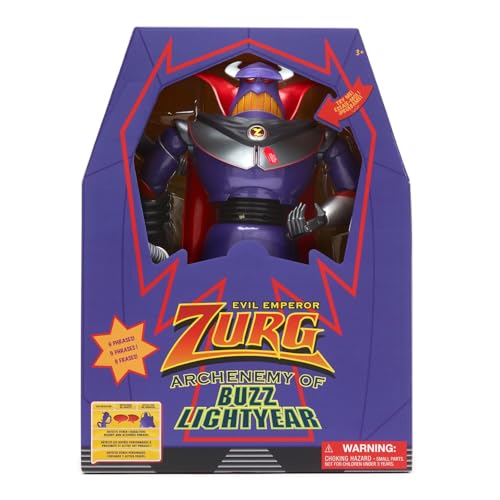 Disney Store Official Buzz Lightyear Interactive Talking Action Figure from Toy Story, Features 10+ English Phrases, Interacts with Other Figures and Toys