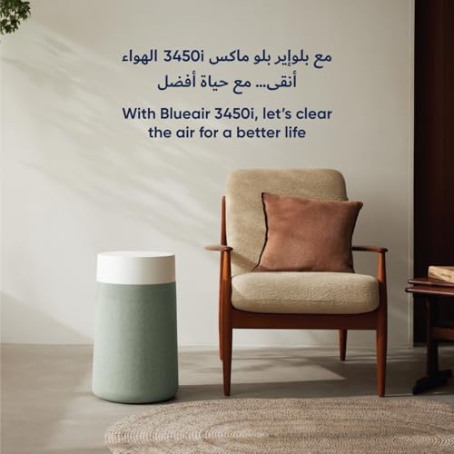 BLUEAIR Air Purifier for Small Room, Bedroom, Home, Cleans 926 sqft in one hour, HEPASilent Air Cleaner for Pets, Allergens, Virus, Dust, Mold, Smoke - Blue Pure 511i Max