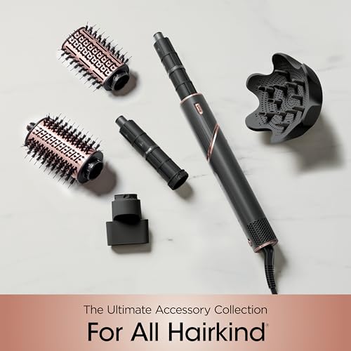 Shark FlexStyle Air Styling & Drying System, Powerful Hair Dryer Brush & Multi-Styler with Auto-Wrap Curlers, Diffuser, Paddle Brush, Round Brush, Concentrator Attachment, Black Cherry, HD457CR