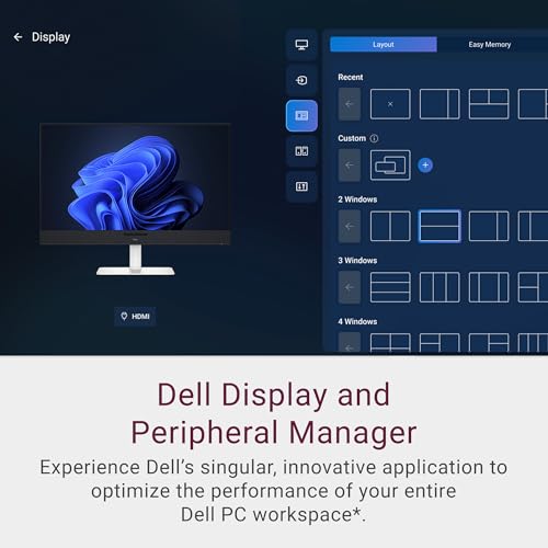 Dell 27 Plus 4K USB-C Monitor - S2725QC - 27-inch 4K (3840 x 2160) 120Hz 16:9 Display, AMD FreeSync Premium, sRGB 99%, Integrated Speakers, 1500:1 Contrast Ratio, Comfortview Plus - Ash White