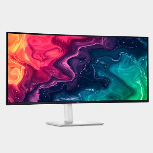 Dell 27 Plus 4K USB-C Monitor - S2725QC - 27-inch 4K (3840 x 2160) 120Hz 16:9 Display, AMD FreeSync Premium, sRGB 99%, Integrated Speakers, 1500:1 Contrast Ratio, Comfortview Plus - Ash White