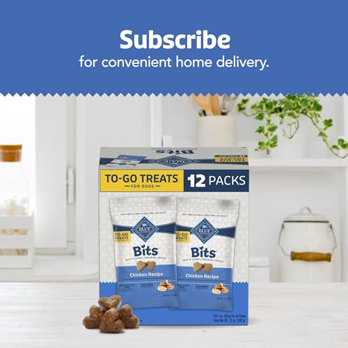 Blue Buffalo Bits Soft Dog Treats for Training, Made With Natural Ingredients & Enhanced with DHA, Chicken Recipe, 19-oz Bag