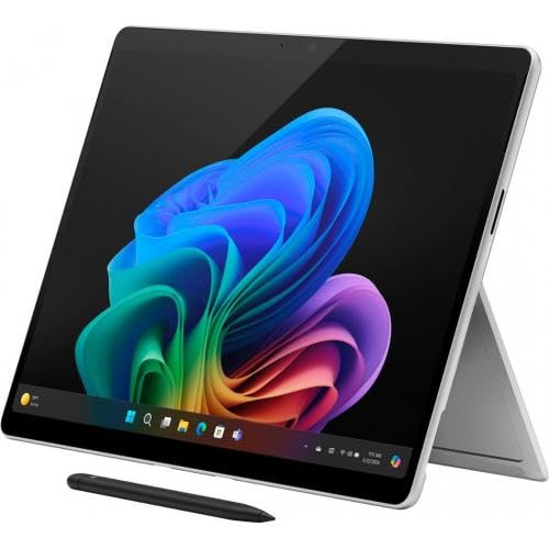 Microsoft Surface Pro 2-in-1 Laptop/Tablet (2024), 13" OLED Touchscreen Display, 16GB RAM, 512GB Storage | Windows 11 Copilot+ PC, Snapdragon X Elite (12 Core), Platinum