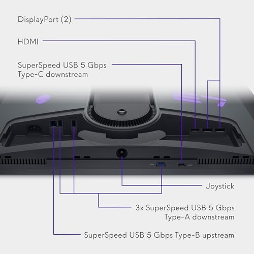 Alienware AW3423DWF Curved QD-OLED Gaming Monitor - 34-inch Quantum Dot OLED 0.1Ms 165Hz 21:9 Curved Display, 99.3% DCI-P3 Color Gamut, VESA DisplayHDR True Black 400, AMD FreeSync Premium Pro - Black