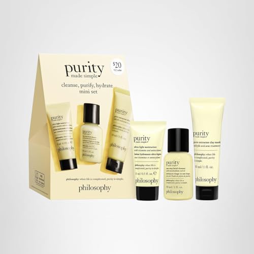 philosophy purity made simple one-step facial cleanser- with meadowfoam seed oil gently cleanses & melts away dirt, oil & stubborn makeup paraben-free face wash