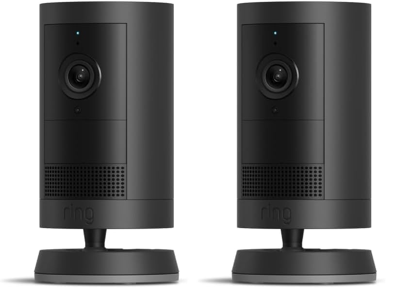 Introducing Ring Outdoor Cam Plus, Battery — Wide-Angle 2K Video with Ring Vision, Low-Light Sight for full-color night vision, Mount-Anywhere Versatility, White