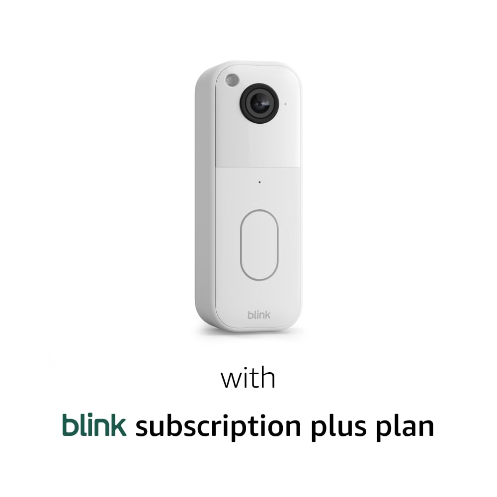 Blink Video Doorbell (newest model) – Head-to-toe HD view, two-year battery life, and simple setup. Sync Module Core included – System (Black)