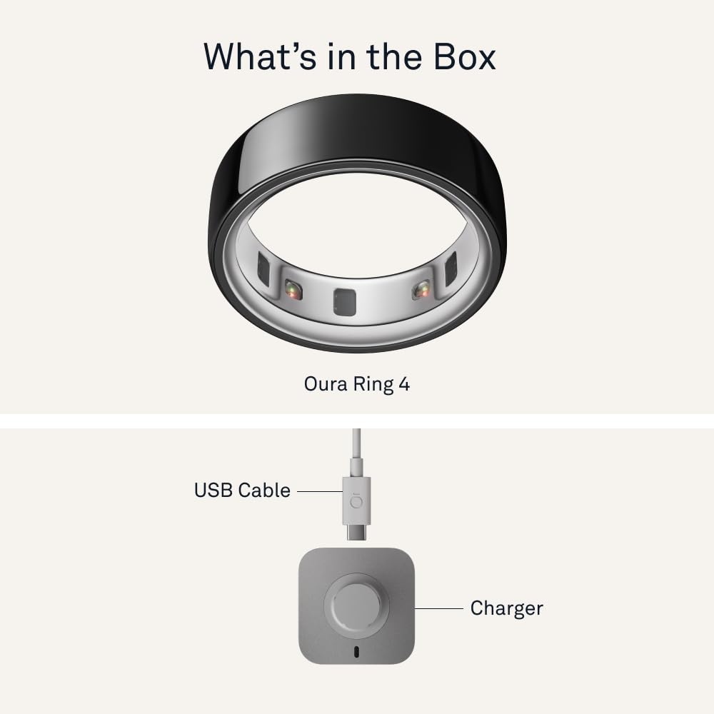 Oura Ring 4 - Gold - Size 7 - Size Before You Buy